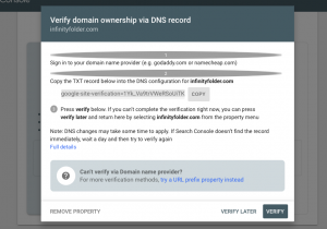 How to Verify Ownership of Website on Google Search Console