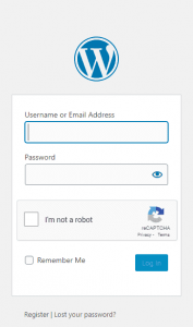Verification Required on WordPress Login Page