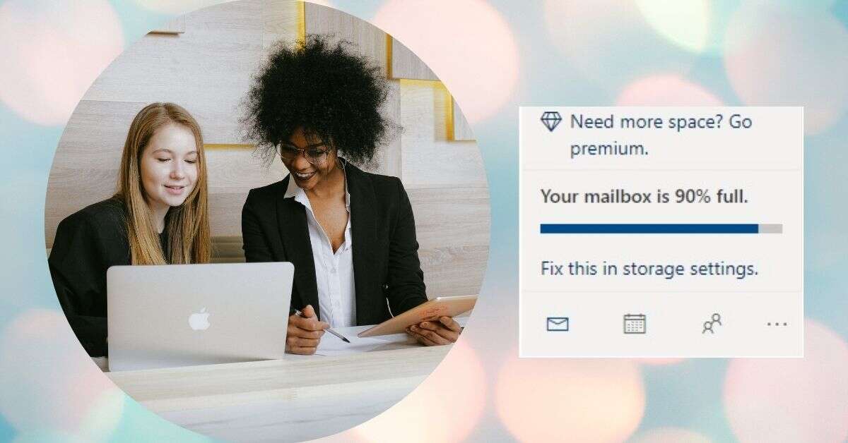 How to clear up space on outlook and fix "your mailbox is full" prompt
