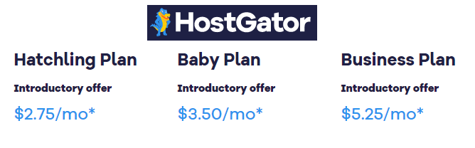 Hostgator Plans with Prices