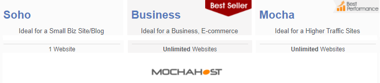 Number of Websites of Mochahost Plans