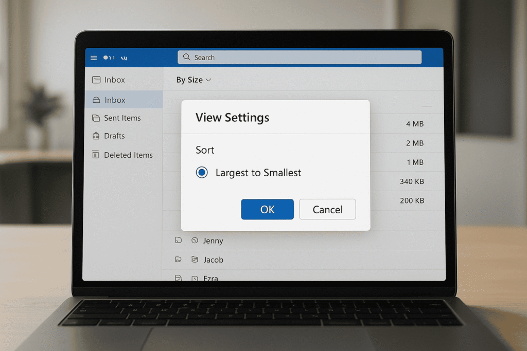 Outlook mailbox full fix - clear Outlook mailbox